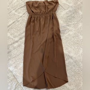 Tan Tube Top Dress